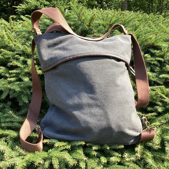 LOVEVOOK Classic & Stylish Convertible Big Canvas Cotton Tote Backpack Handbag main image 4